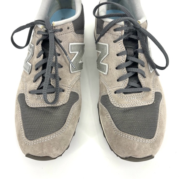 New Balance 996 Beige, Grey and Orange Lace-Up Sneakers, 10 - Picture 5 of 16